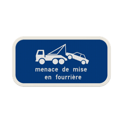Panneau G2000 - Menace de mise en fourri&egrave;re