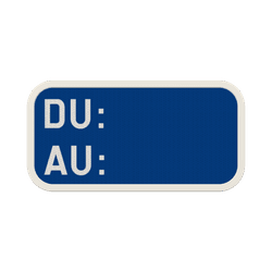 Panneau de signalisation GVIId