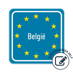 Gepersonaliseerd grensbord Europa SB250