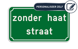 Gepersonaliseerd straatnaambord