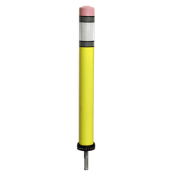 Pole Cone PENCIL &Oslash;80x800mm &ndash; jaune/blanc RA2
