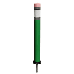 Pole Cone PENCIL &Oslash;80x800mm &ndash; vert/blanc RA2