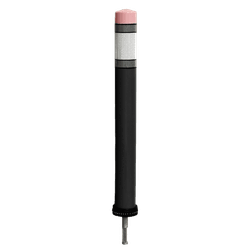 Pole Cone PENCIL &Oslash;80x800mm &ndash; noir/blanc RA2