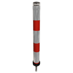 Pole Cone Traffic LED NSE fixe &Oslash;80mm &ndash; rouge/blanc &ndash; 800mm