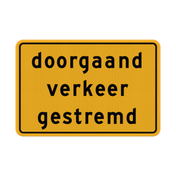 Tijdelijke tekstborden
