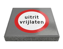 Stoeptegel uitrit vrijlaten (TS-ST_UV) - 30x30cm met facetrand