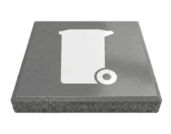 Dalle de signalisation - emplacement conteneur &agrave; d&eacute;chets - 30 x 30 cm avec bord biseaut&eacute;