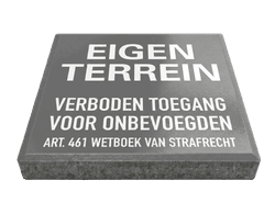 Stoeptegels eigen terrein
