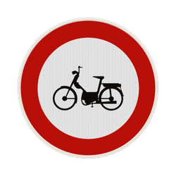 Panneau G2000 - C9 - Acc&egrave;s interdit aux conducteurs de cyclomoteurs
