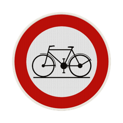 Panneau G2000 - C11 - Acc&eacute;s interdit aux conducteurs de cycles
