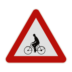 Panneau G2000 - A25 - Passage pour conducteurs de v&eacute;los