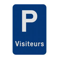 Panneau de stationnement - visiteurs