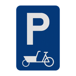 Panneau de stationnement E9 - v&eacute;lo-cargo
