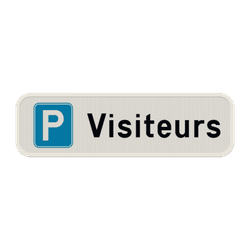 Panneau de stationnement &ndash; R&eacute;serv&eacute; aux visiteurs