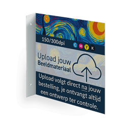 Haaks bord - met eigen ontwerp / logo