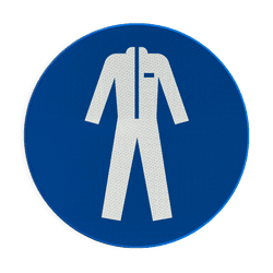 Veiligheidsbord M010 - Beschermende werkkleding verplicht