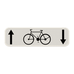 Panneau G2000 - M4 - Cyclistes autoris&eacute;s dans les deux sens
