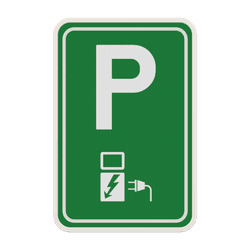 Panneau de signalisation - Borne de recharge voiture &eacute;lectrique