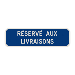 Panneau de signalisation G type IV - R&eacute;serv&eacute; aux livraisons