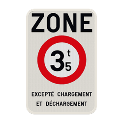 Panneau de signalisation ZC21T