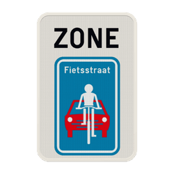 Panneau de signalisation ZONE - F111