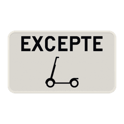 Panneau de signalisation M22