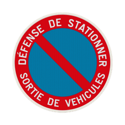 Panneau de stationnement - E1 - Sortie de v&eacute;hicules