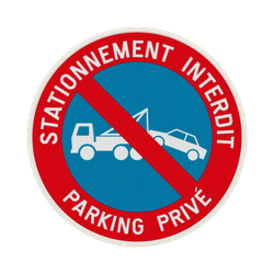 Panneau de stationnement - E1 - Parking Priv&eacute;