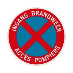 Parkeerbord - E3 - Toegang Brandweer - Tweetalig
