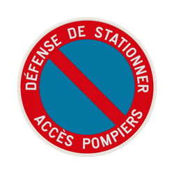 Panneau de stationnement - E1 - Acc&egrave;s pompiers