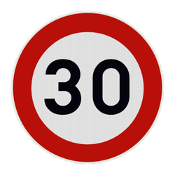 Panneau G2000 - C43 - Vitesse maximale 30 km/h
