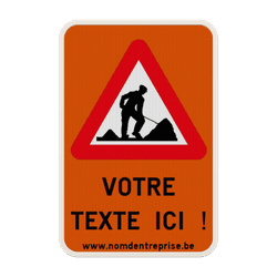 Panneau combin&eacute; - A31 - Texte personnalis&eacute;