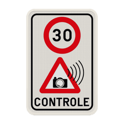 Panneau combin&eacute; - Limitation de vitesse - Contr&ocirc;le de vitesse