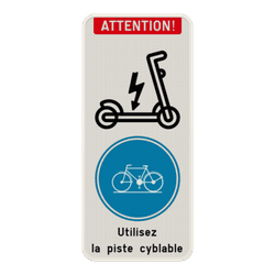 Panneau combin&eacute; - Trottinettes - V&eacute;los
