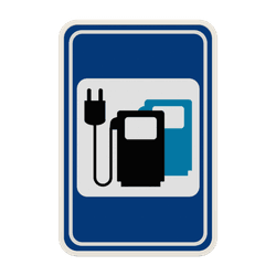 Panneau de signalisation F63 - Borne &eacute;lectrique