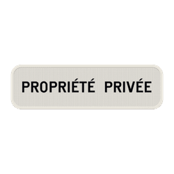 Panneau d'interdiction - Propri&eacute;t&eacute; priv&eacute;e