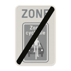 Panneau de signalisation ZONE - F113