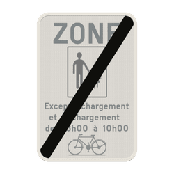 Panneau de signalisation F105