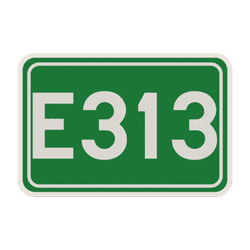 Panneau de signalisation F23c