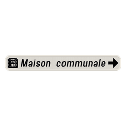Panneau de signalisation F34a (droite)