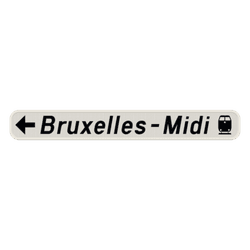 Panneau de signalisation F34a (gauche)