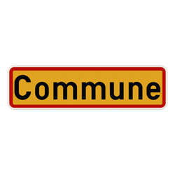Panneau G2000 - F43 - Limite communale