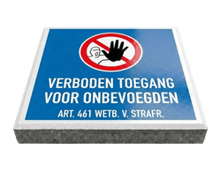 Stoeptegels eigen terrein
