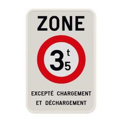 Panneau de signalisation ZC21T