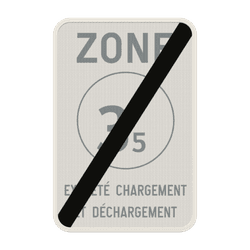 Panneau de signalisation ZC21T/