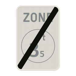 Panneau de signalisation ZC21/