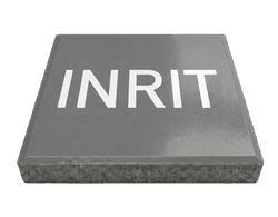 Stoeptegel met tekst INRIT (TS-ST_ET2) - 30x30cm met facetrand