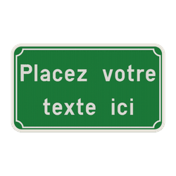 Panneau de Texte Personnalisable avec Cadre Classique