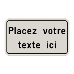 Panneau de Texte Personnalisable avec Cadre Moderne