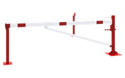 Drehbare Absperrschranke mit Bodenplatte 3000&ndash;6000 mm